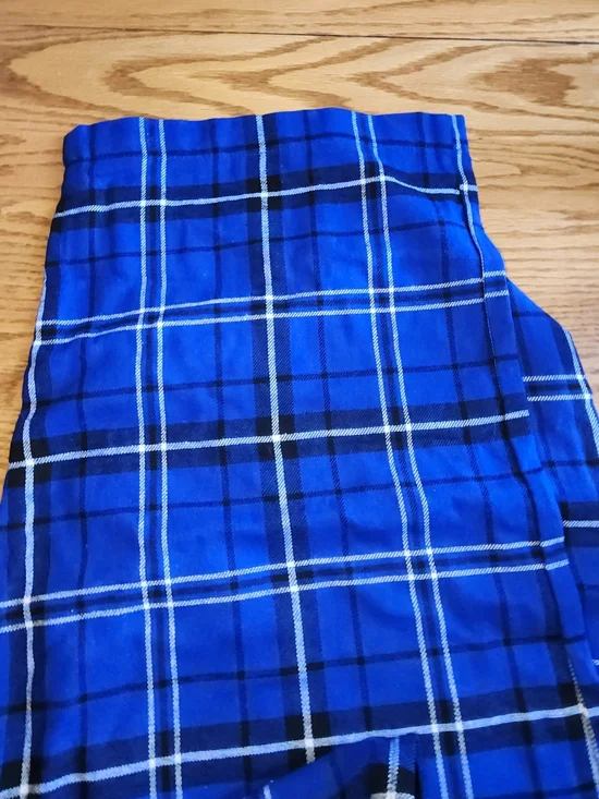 NFL Blue and Black Plaid Sleepwear Pants - Picture 4 of 4